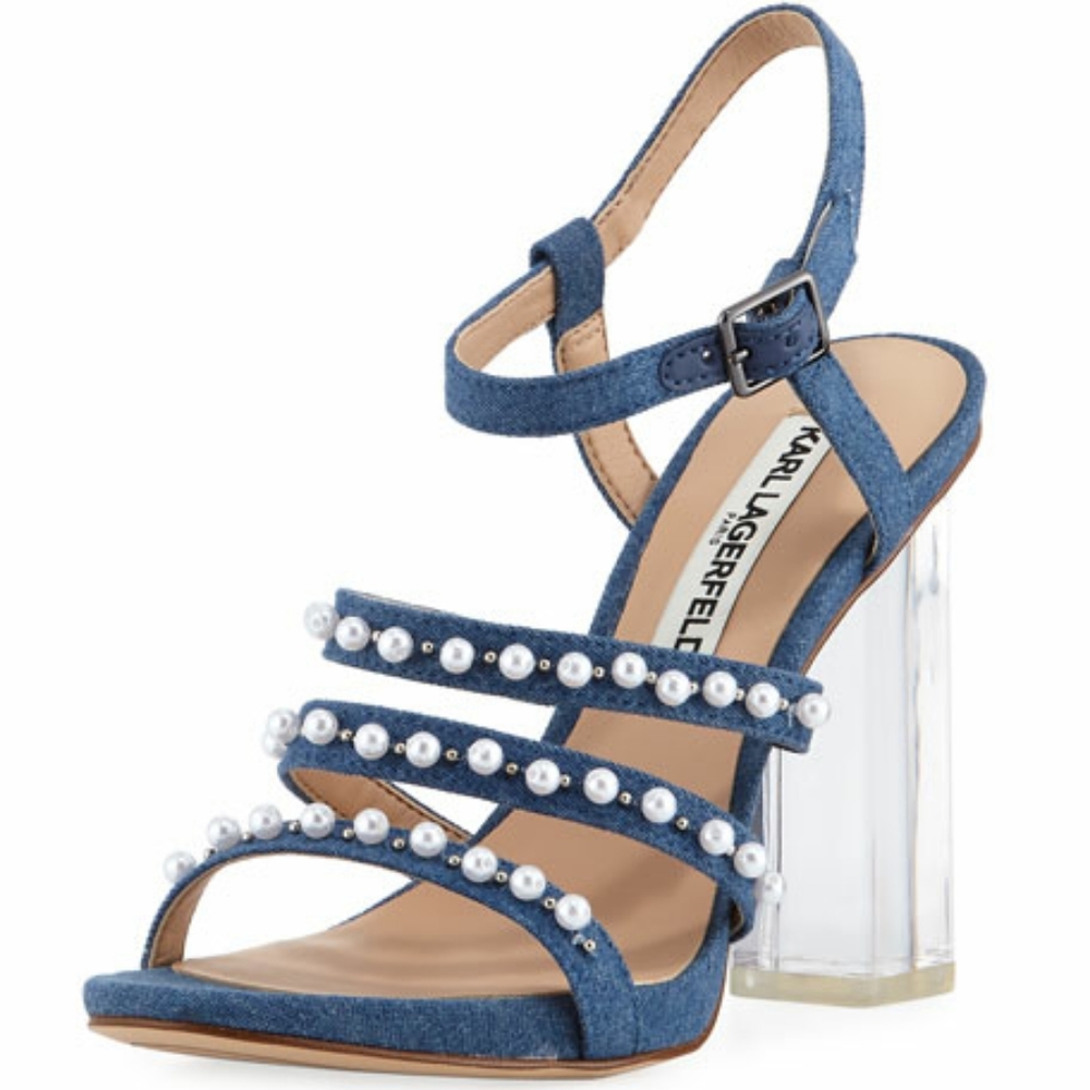 Karl Lagerfeld Lara block heel sandals